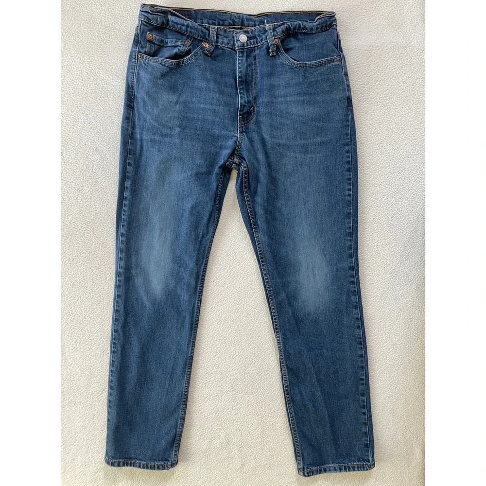 Levi's Men 34x28 511 Slim Fit Jeans Blue Medium Wash Denim Stretch Labeled 34x30